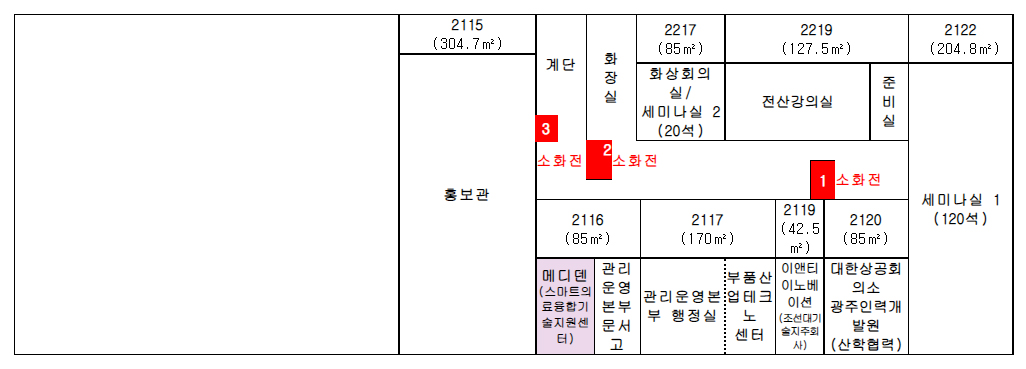 본부동 2층 안내